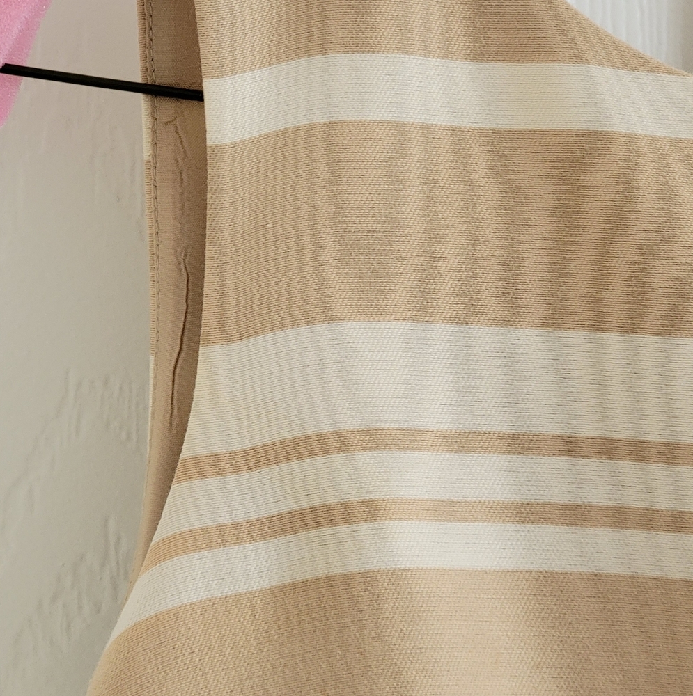 Banana Republic Tan and Cream Striped Boatneck Shift Dress, Size 2 - Picture 16 of 16
